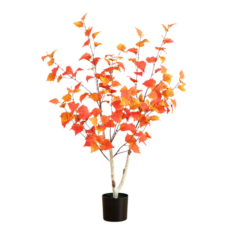 3Ft. Autumn Birch Artificial Fall Tree