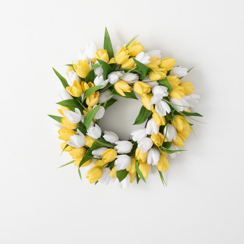 Couronne de tulipes Hawkinson, 19"