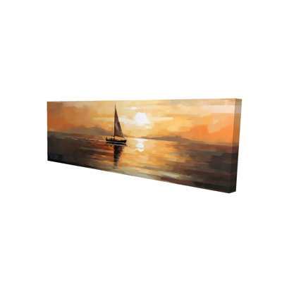 Night Sails Coastal Sea Bathroom Canvas | Home Decor Art