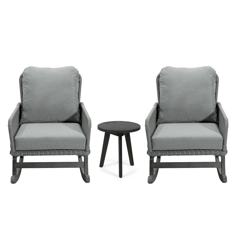 Ensemble de conversation moderne Ginevra, Gris, Gris
