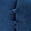 Canapé modulaire en forme de L à compression avec méridienne incurvée, canapé modulaire en chenille bleu sans assemblage, haute densité 30D