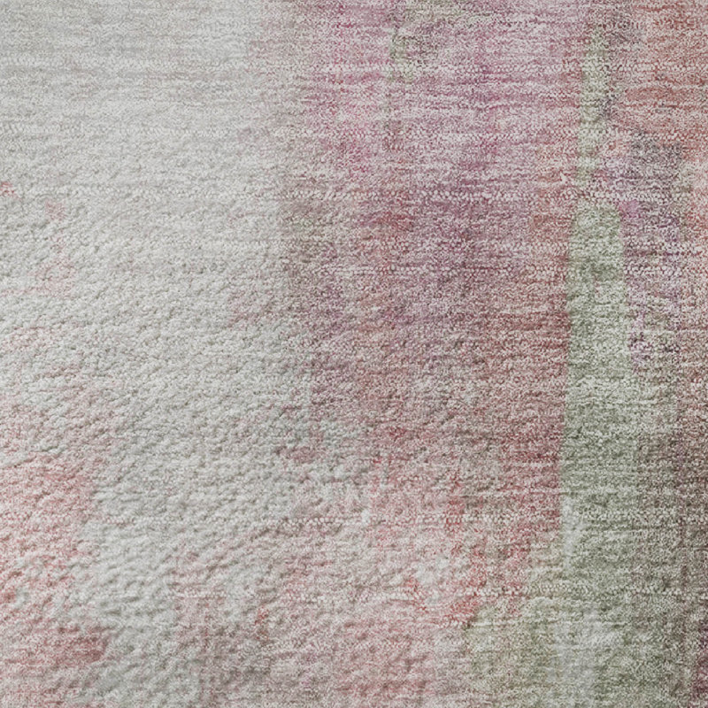 Tapis abstrait lavable à la machine Premium, Rond 8 pi