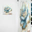Rideau en velours floral Chic Blue Blooming Flower III - 1 panneau-112761351