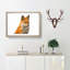 Geometric Red Fox in Abstract - Framed Print-55726938-55726939