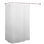 Tringle à rideau de douche d'angle en forme de L murale en aluminium antirouille Utopia Alley, 68 po x 28 po