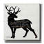 «Deer in Black» par Cindy Jacobs, art mural sur toile-1782719343