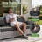 Briela 8 - Person Outdoor Seating Group with Cushions with Fire Pit table No Assembly Required-1748488914-1799343701