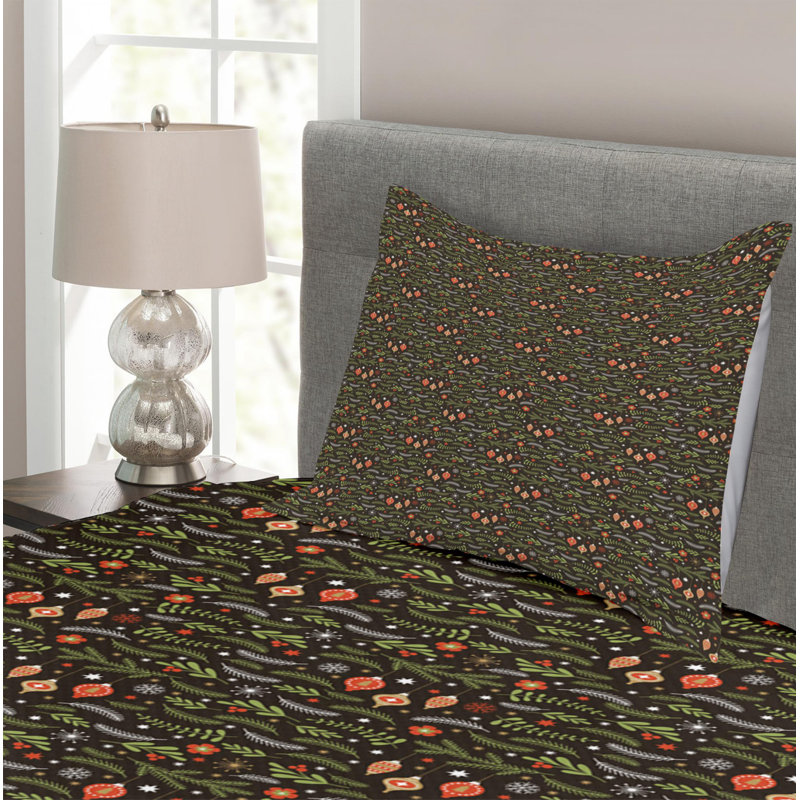 Rustic Polyester Coverlet, Twin Coverlet + 1 Sham