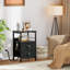 Tables de chevet avec 2 ports USB et prises de courant, 2 tiroirs et 2 tablettes de rangement ouvertes-985850306