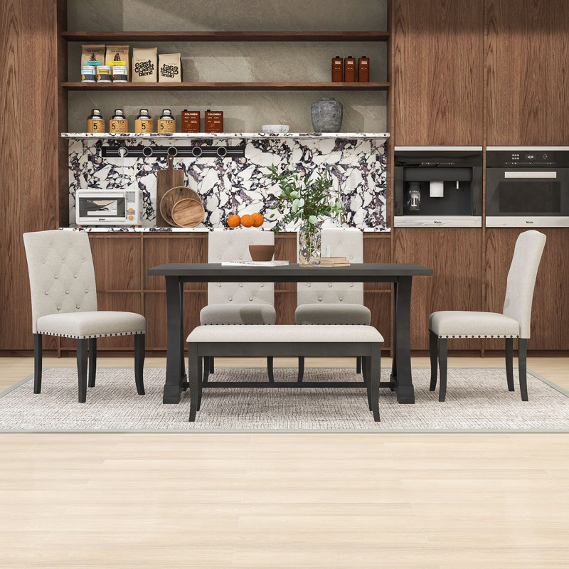 Ensemble repas pour 6 personnes Tunnelhill, Gris antique