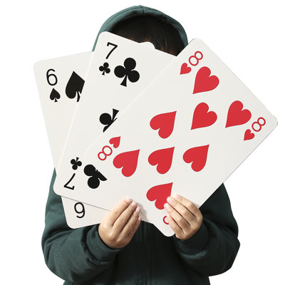 Jeu de cartes géant surdimensionné de 8 po x 11 po Trimer Jumbo