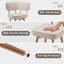 Tabourets de comptoir pivotants modernes avec structure en métal-1036487464