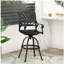 Tabouret pivotant en fonte d'aluminium