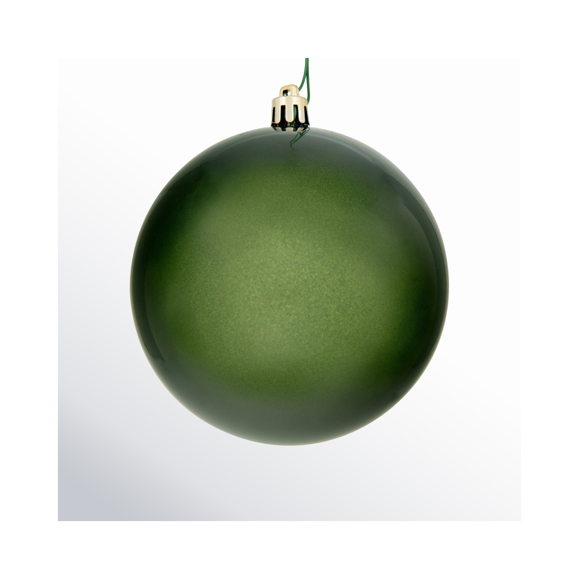 Holiday Décor Ball Ornament, Juniper Green, 3" H x 3" W x 3" D