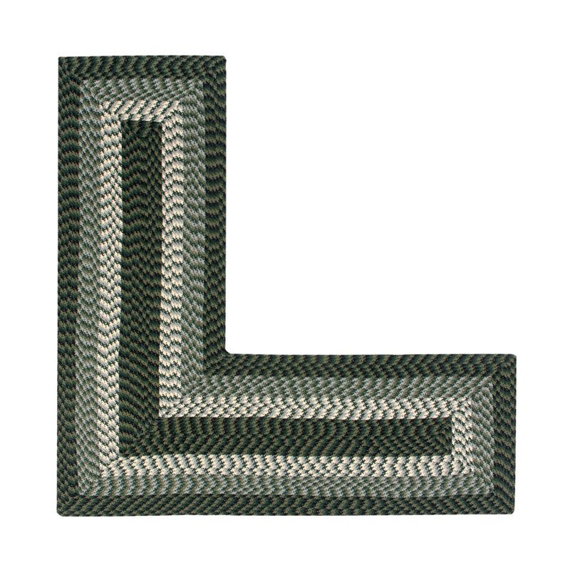 Orme Hand Braided Hunter Area Rug, Novelty 2' x 5'8"