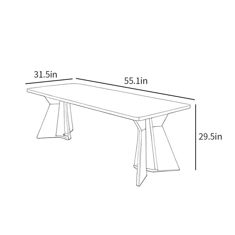 Paesley, H 29,5 po x L 55,1 po x l 31,5 po