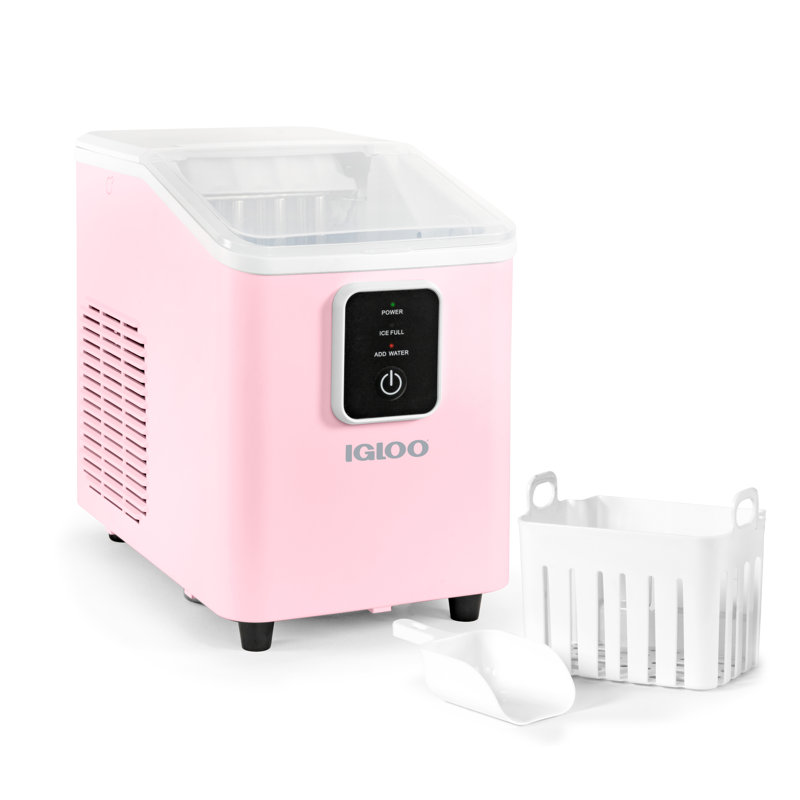 Igloo 26lb Self Cleaning Ice Maker Aqua, Pink
