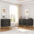 3 Drawer Dresser For Bedroom, Modern Wood Dressers Chest Of Drawers With Storage, Wide Drawers Tall Nightstand Metal Handles, Wood Dressers, Black