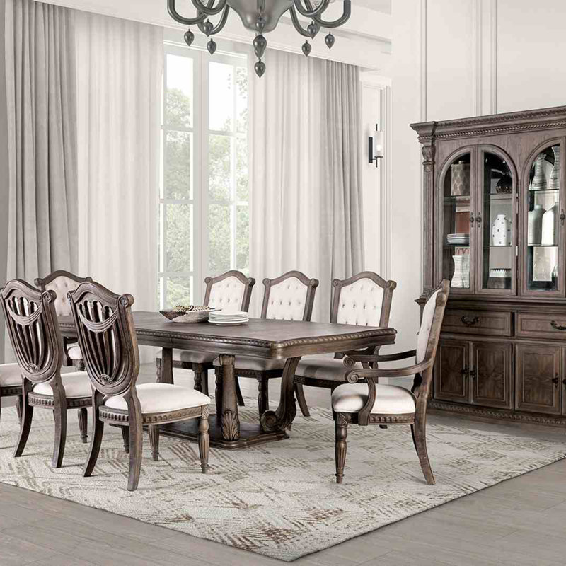 Chaise de salle à manger rustique 2pc