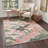 Ascentia Chinoiserie Oriental Landscape Scenery Washable Area Rug with Non-Slip Backing-149992131