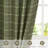 Rustic Grid Pattern Linen Light Filtering Plaid Curtains for Living Room Dining Room, Farmhouse Rod Pocket Back Tab Semi Sheer Window Curtains, 1 Pair-328923826-329966675