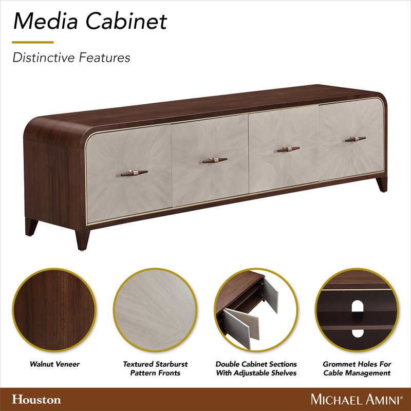 Houston Media Cabinet - Walnut