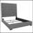 Copper Grey Tufted Upholstered Panel Bed-1763064160