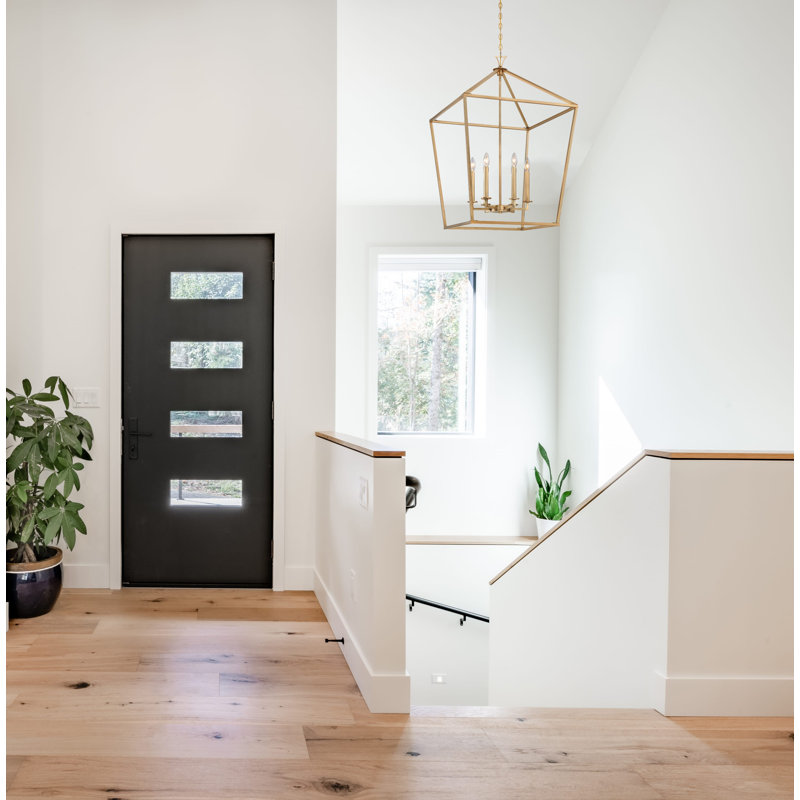 Hastings 6-Light Chandelier, Laiton chaleureux