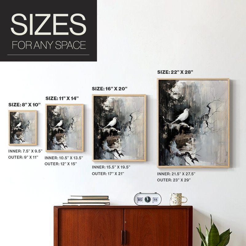 ANIMALS Series Lxxxi, reproduction encadrée - bois massif, H 11 po x l 9 po