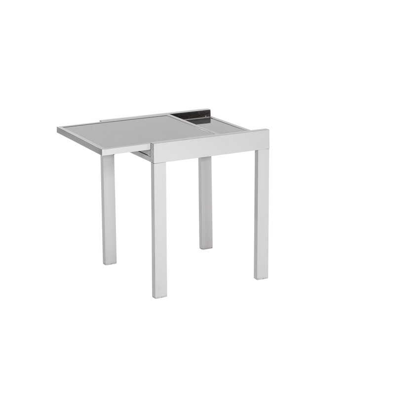 Ashmita Square Outdoor Side Table , 65cm cm W 65cm cm D, Grey