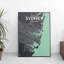 Sydney City Map - Unframed Graphic Art Print on Paper-462126304-480131945