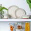 Nicola Spring - Spotted Rim Stoneware Cereal Bowls - 15cm - Monochrome