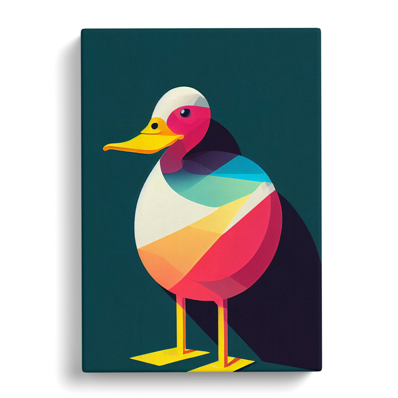 Rushmere Duck Modern Pop - Wrapped Canvas, 50cm H x 35cm W x 3cm D