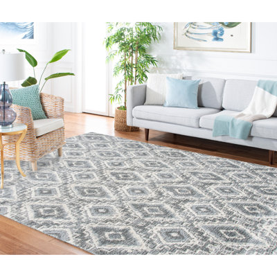 Martha Stewart Lucia Shag Performance Geometric Rug