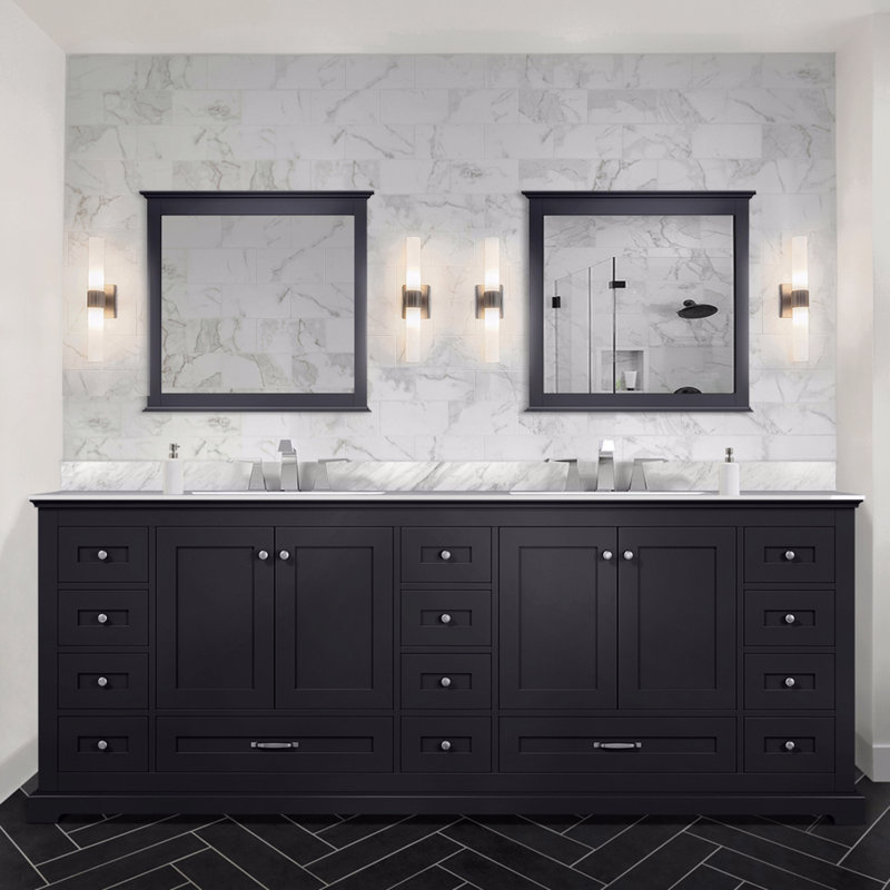 Meuble-lavabo double 84 po X P 22 po D, Espresso