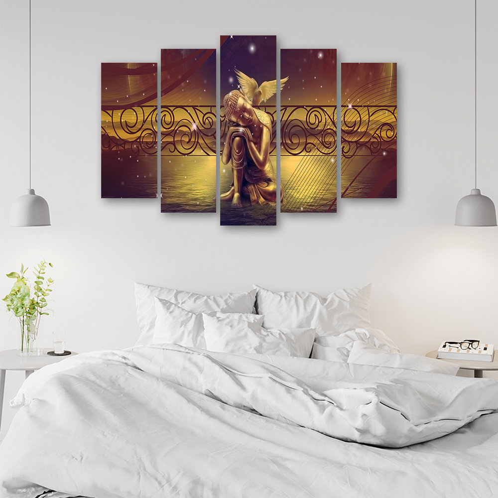 Leinwandbild Buddha Abstract Zen Brown