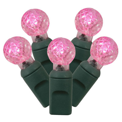 100 lumières de Noël G12 Berry - fil vert 33 pi