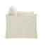 Chaise en lin beige avec 2 coussins