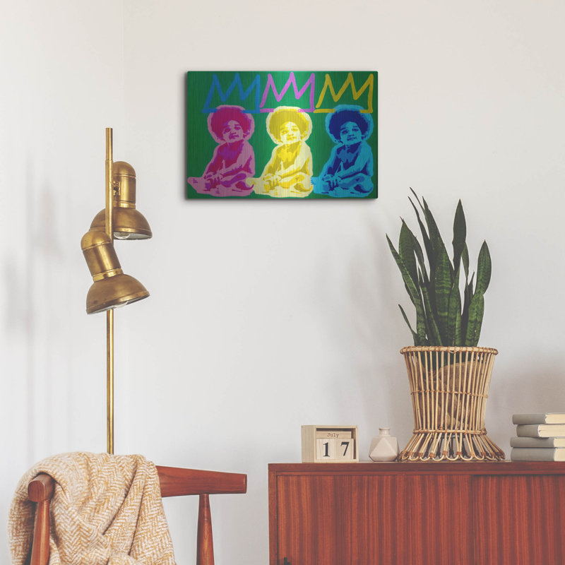 '3 Kings' by Abstract Graffiti Wall Art, 16" H x 24" W