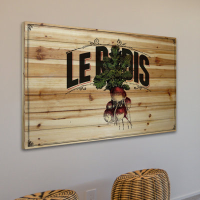 French Produce Radish - Reproduction de publicité sur toile tendue