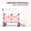 Chariot de jardin en métal EchoSmile rose et violet de 3,18 pi³-136259339