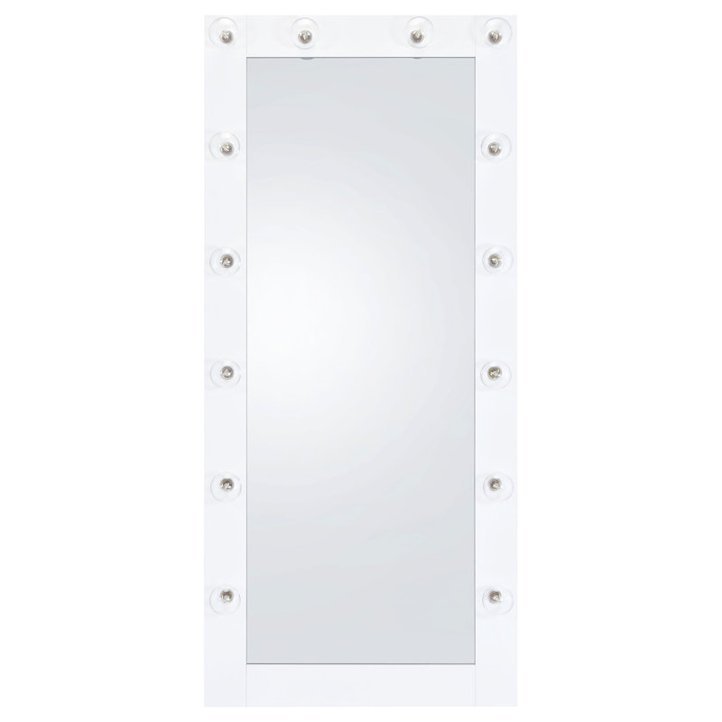 Miroir sur pied pleine longueur H 71 po x l 32 po, Blanc