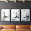 NAUTICAL Series DXXXV - Impression sur mesure avec cadre de qualité supérieure - 3 pièces-1641374861-1641374858