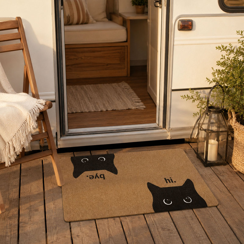 Paillasson Black Cat Welcome