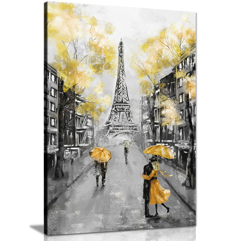 Paris - Wrapped Canvas Print, 31cm H x 20cm W