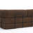 Upholstered Compression Brown Corduroy Convertible Sleeper Sofa Bed - Foldable Floor Couch With No Assembly-251000545-237541011