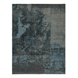 Distressed Homage Hand Knotted Wool Geometric Area Rug