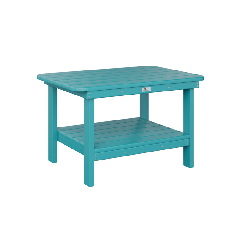 Outdoor Rectangular Coffee Table, Aruba Blue