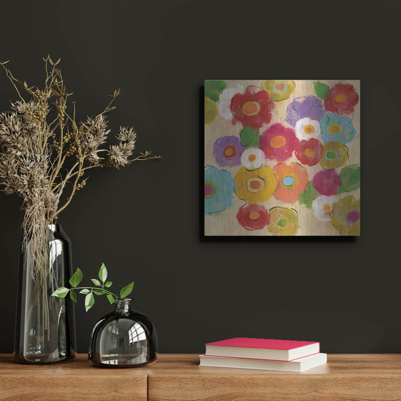 "Bouquet bohémien II" par Silvia Vassileva, H 12 po x l 12 po