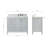 Cambridge Single Bathroom Vanity with Carrara Marble Top-88398684